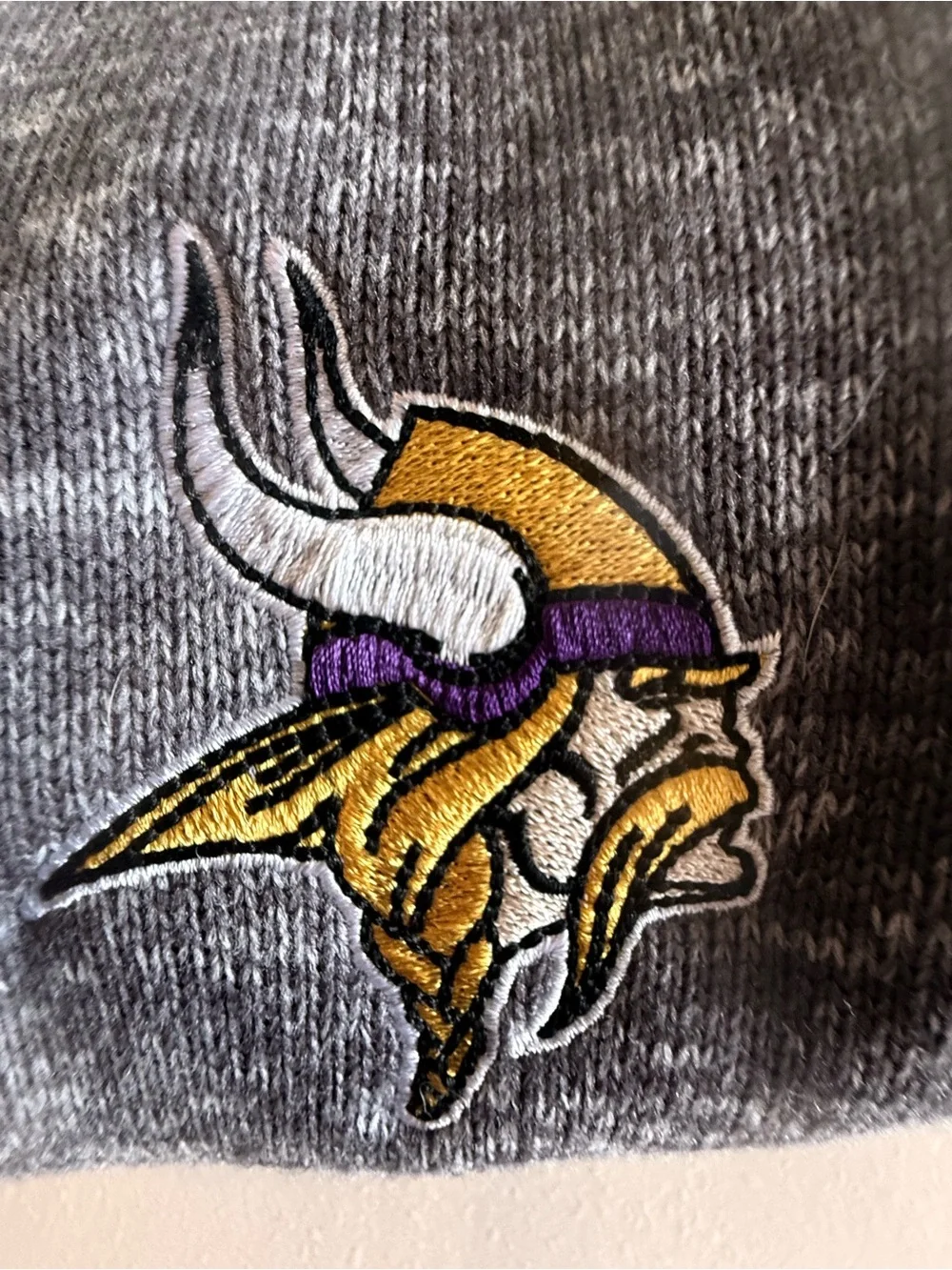 Men's Antigua Gray Quarter-Zip Pullover with Embroidered Minnesota Vikings Logo